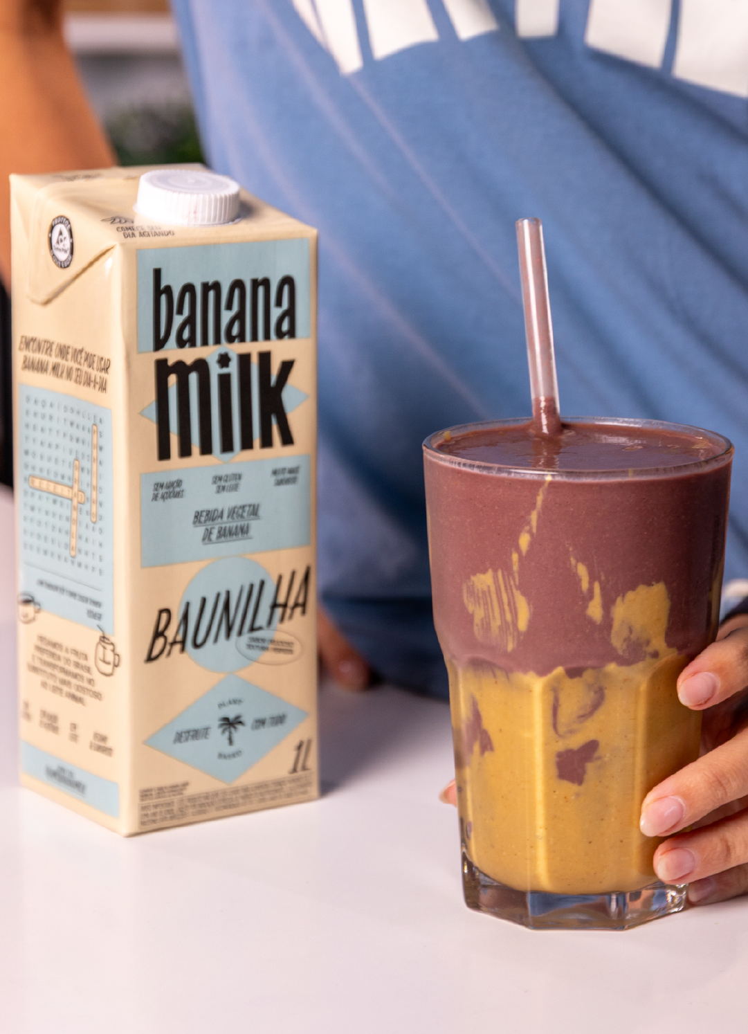 Banana Milk Baunilha 1L