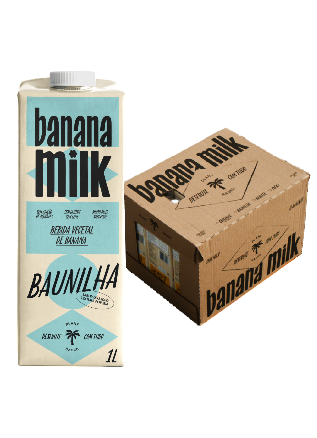 Caixa - Banana Milk Baunilha 1L (CX/12)