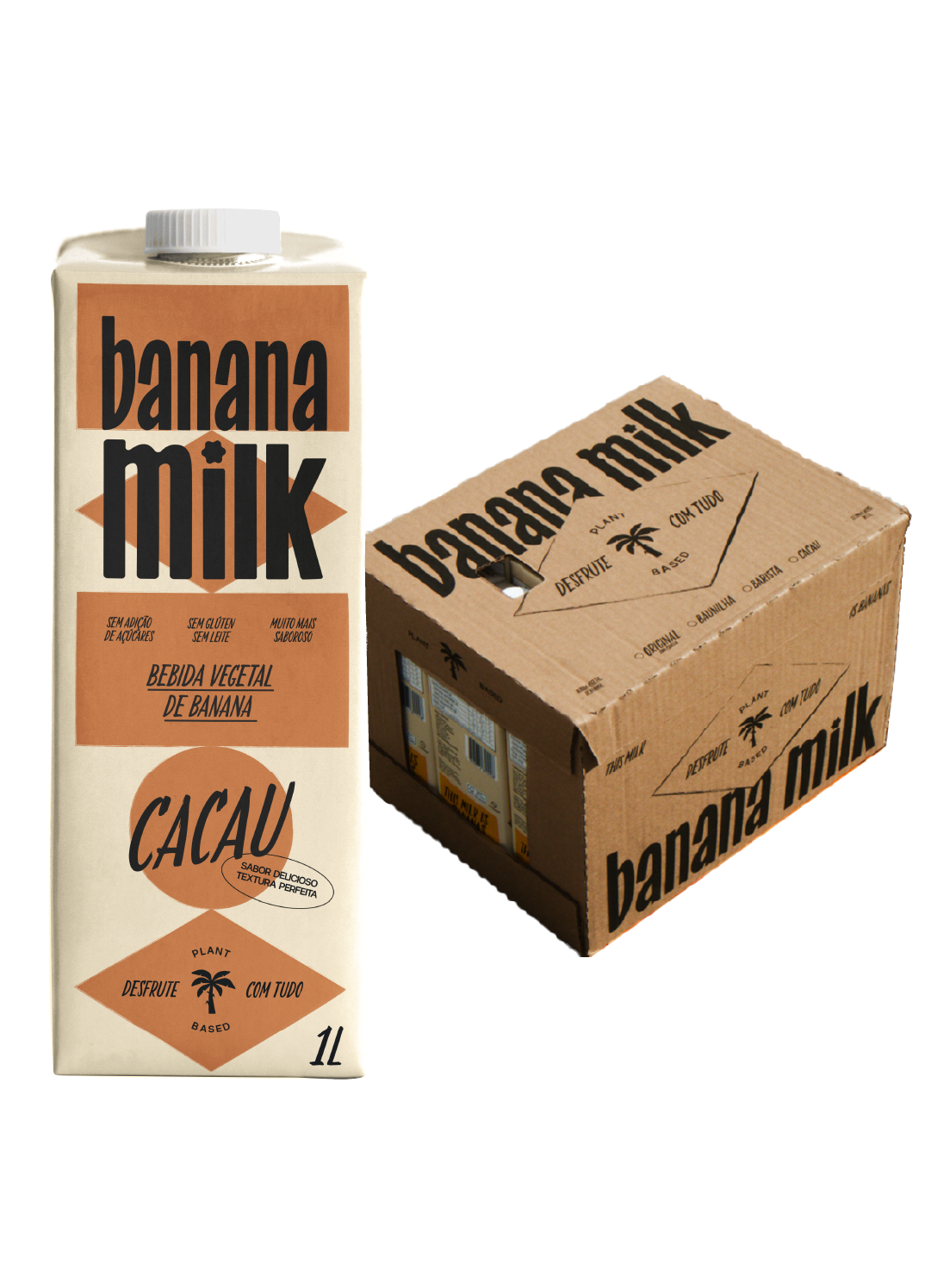 Caixa - Banana Milk Cacau 1L (CX/12)