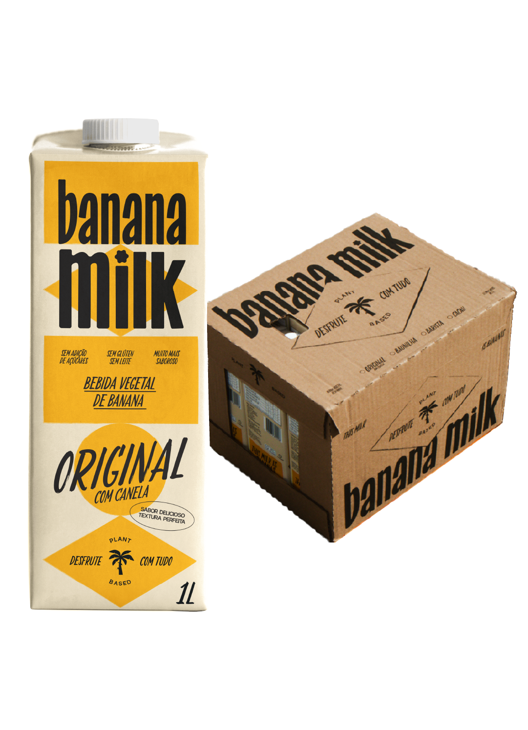 Caixa - Banana Milk Original Canela 1L (CX/12)