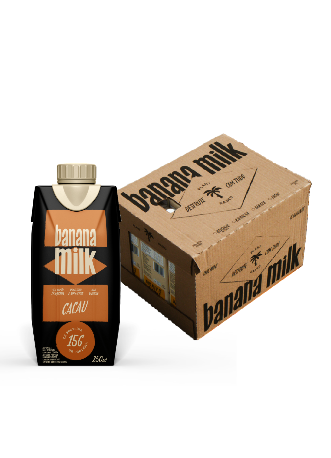 Assinatura Caixa - Banana Milk Cacau Proteico 250ml (CX/12)