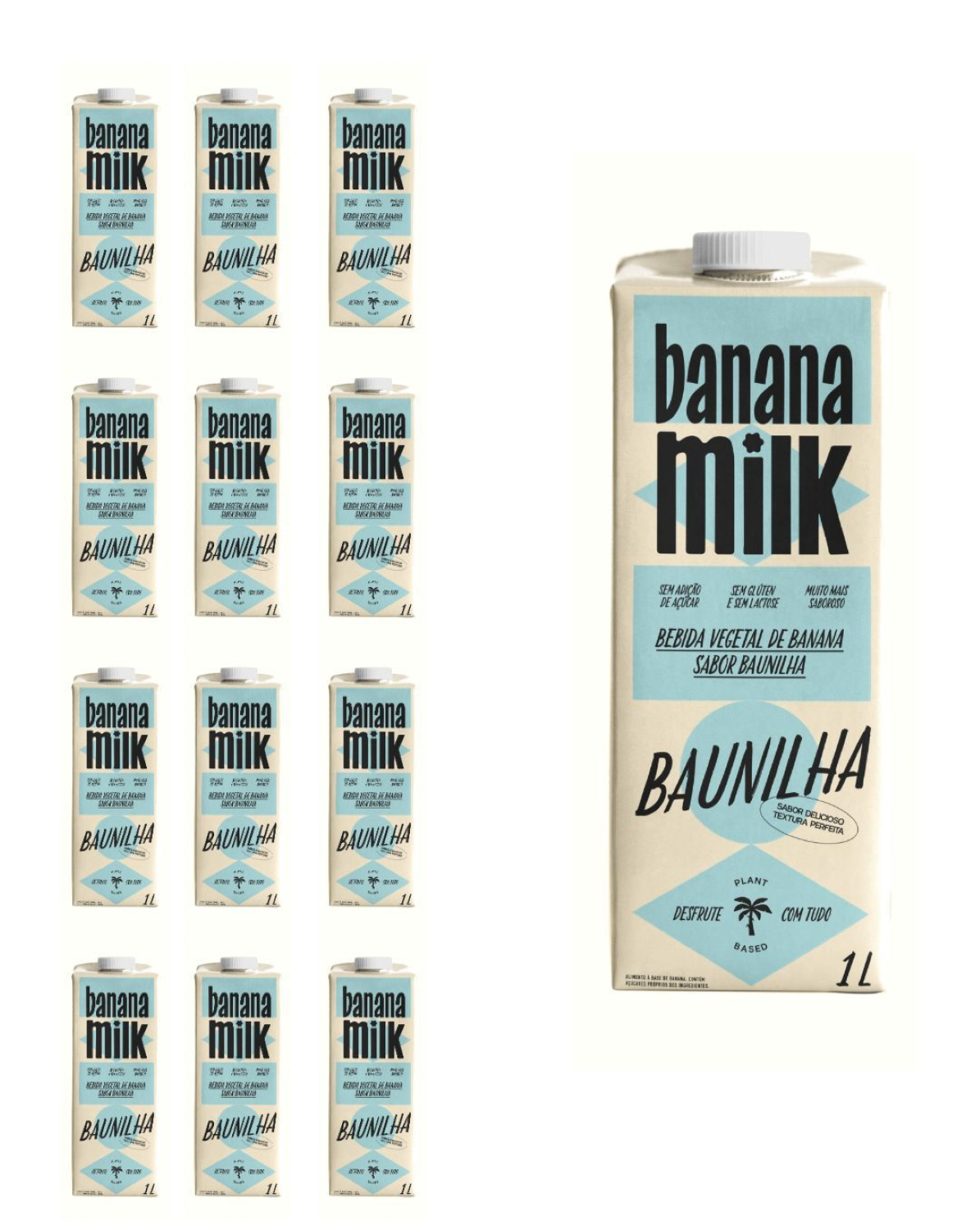 Caixa - Banana Milk Baunilha 1L (CX/12)