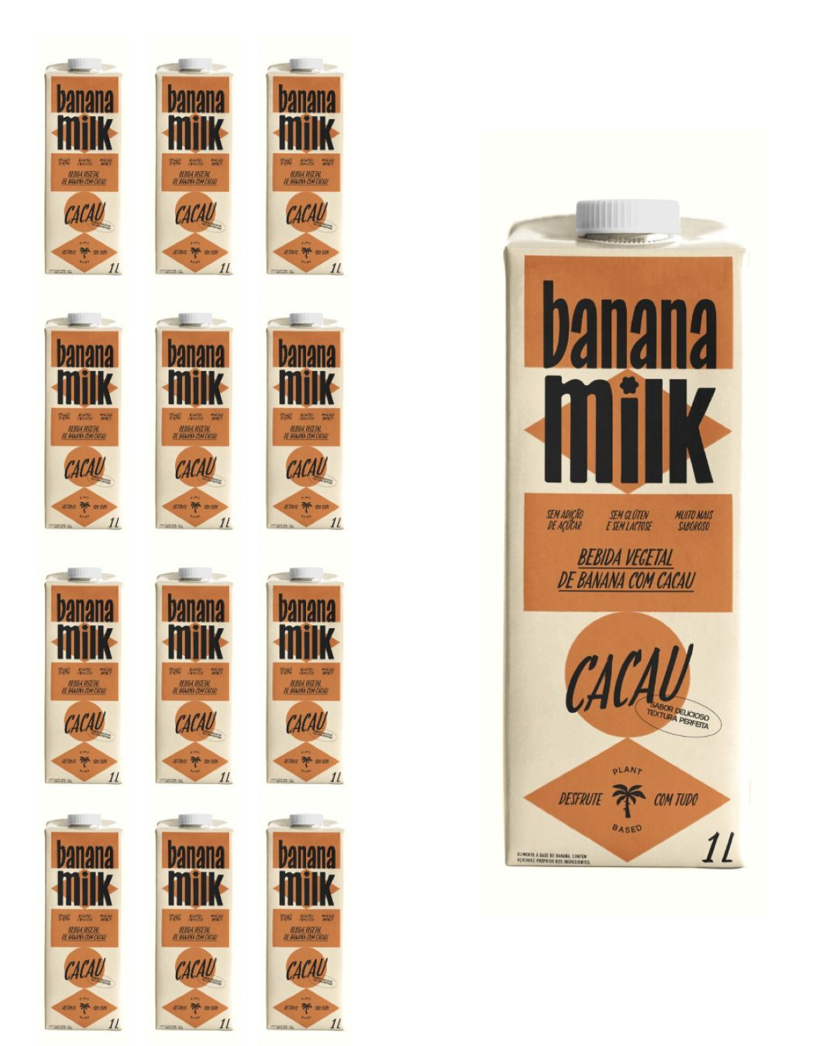 Caixa - Banana Milk Cacau 1L (CX/12)