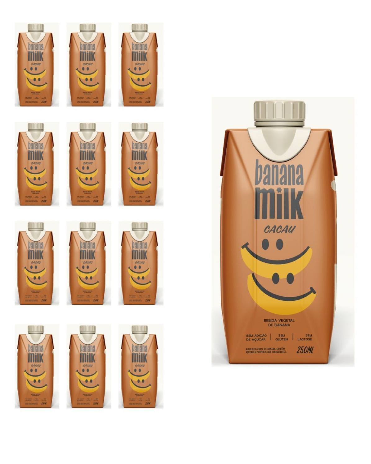 Caixa - Banana Milk Cacau 250ml (CX/12)