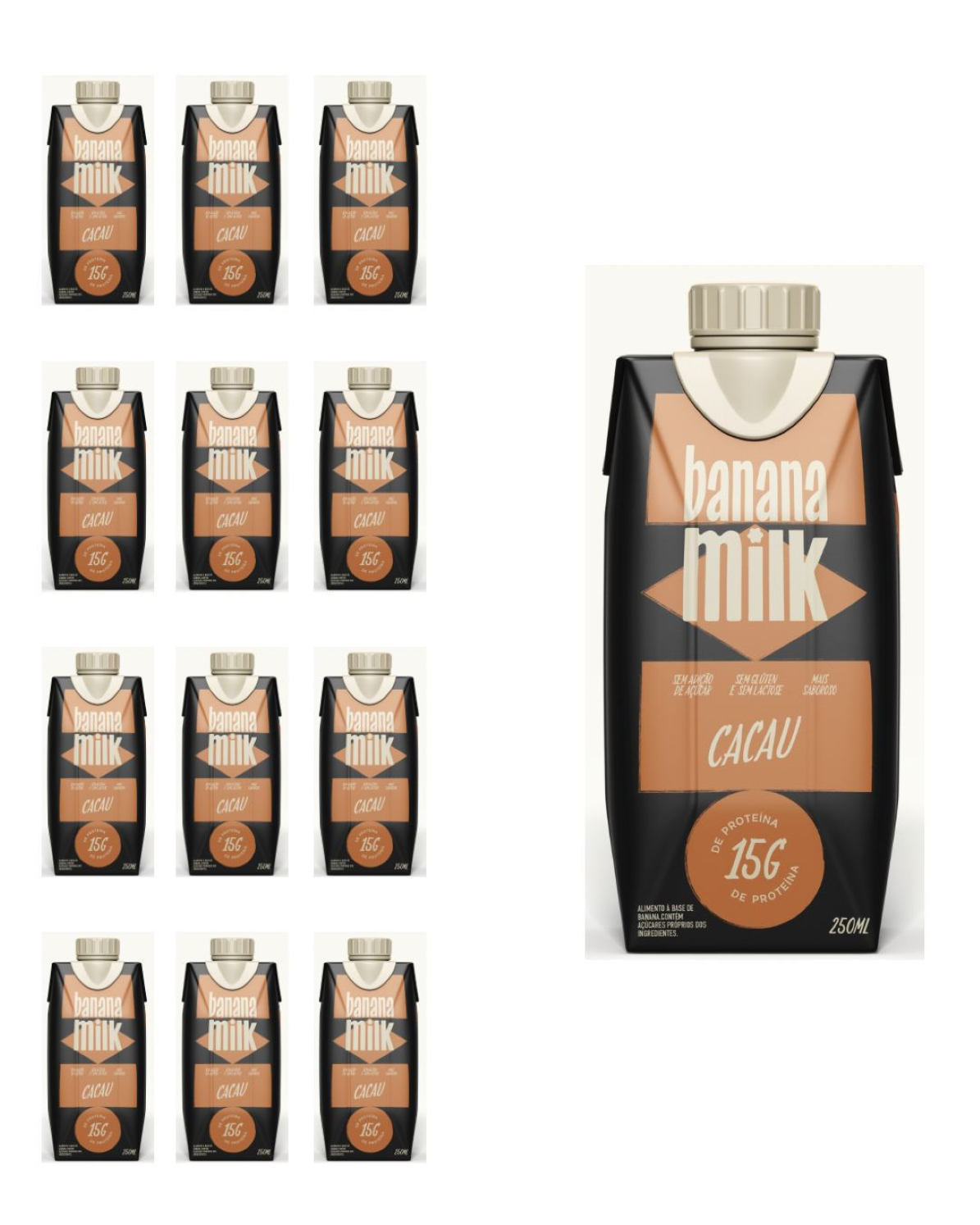 Caixa - Banana Milk Cacau Proteico 250ml (CX/12)